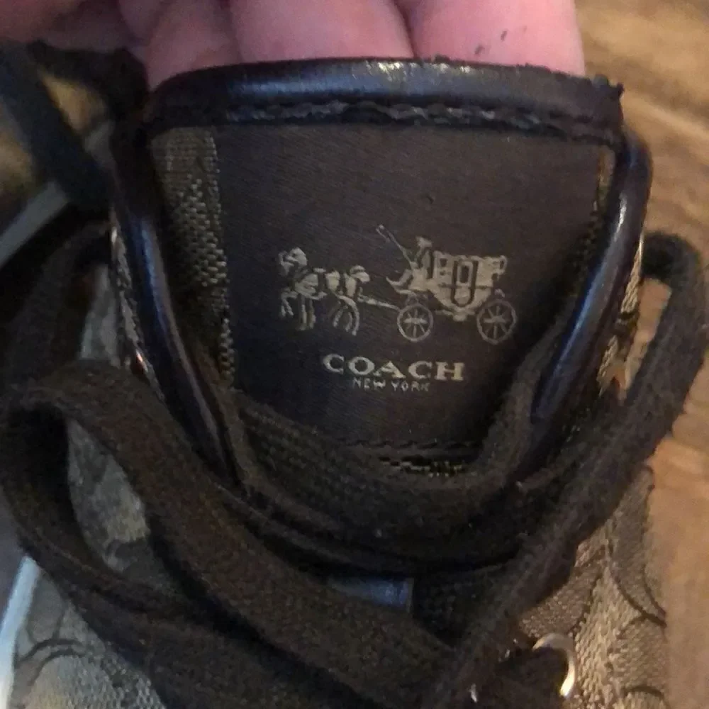 COACH brown “Empire” canvas sneakers brown size 8B - Picture 10 of 13